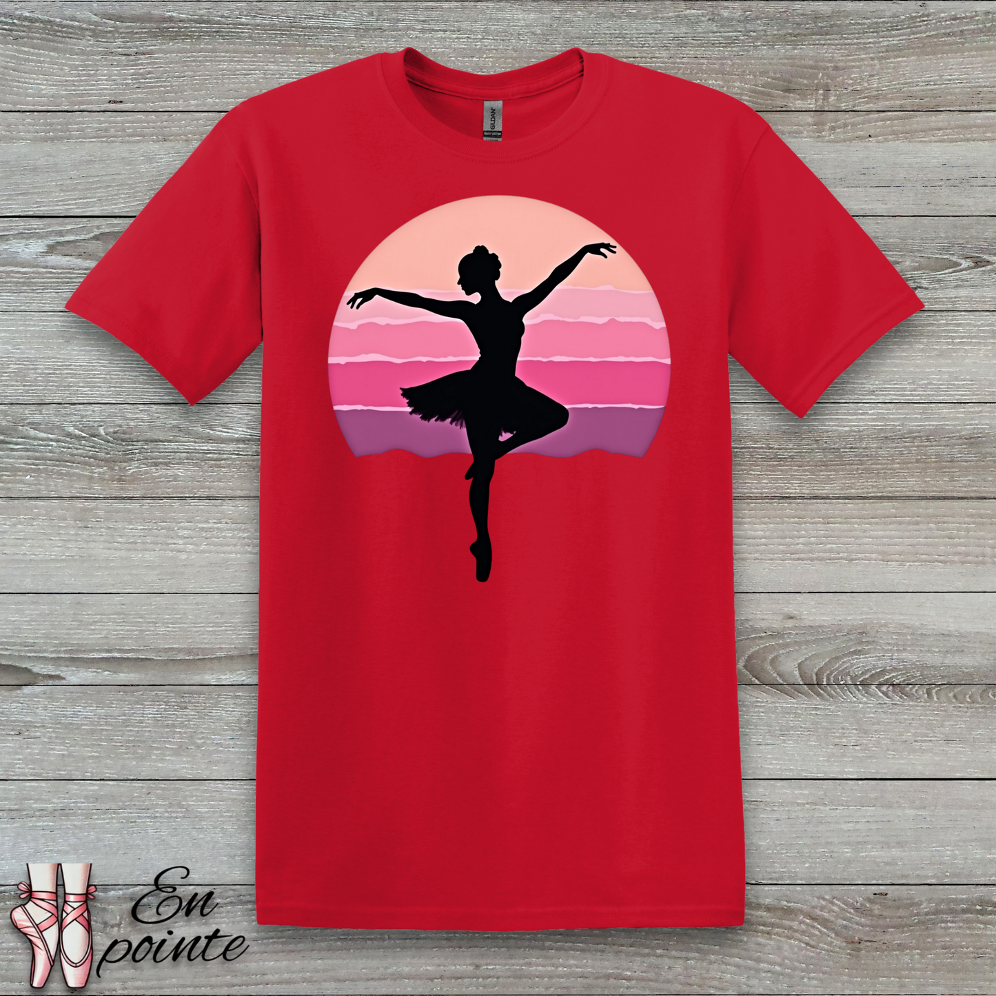 Ballerina Dancing in Sunset T-Shirt