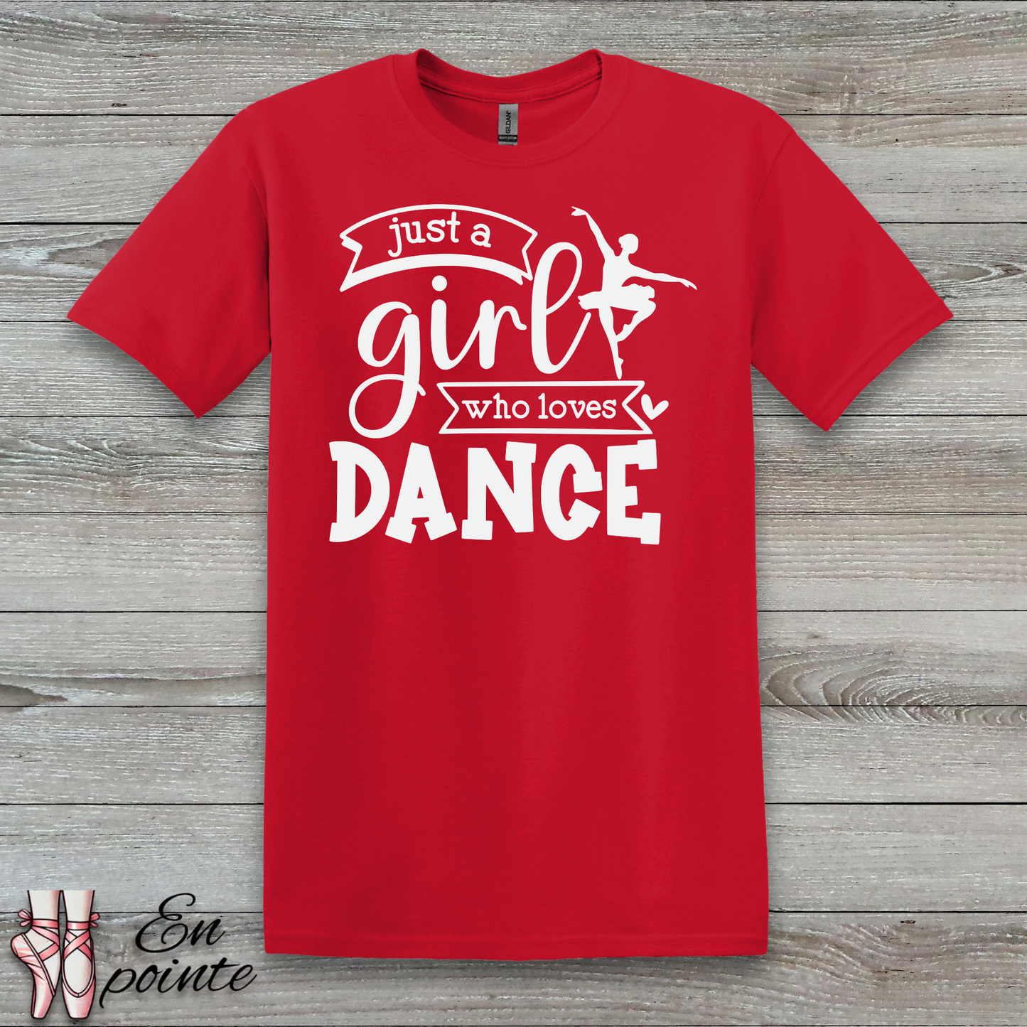 Just a Girl Who Loves Dance Ballerina T-Shirt