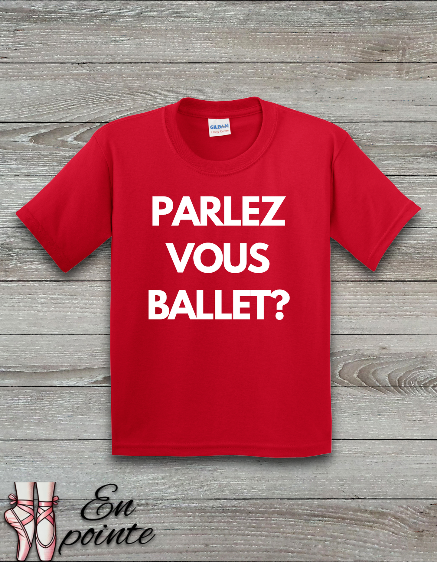 Parlez Vous Ballet? Kids T-Shirt