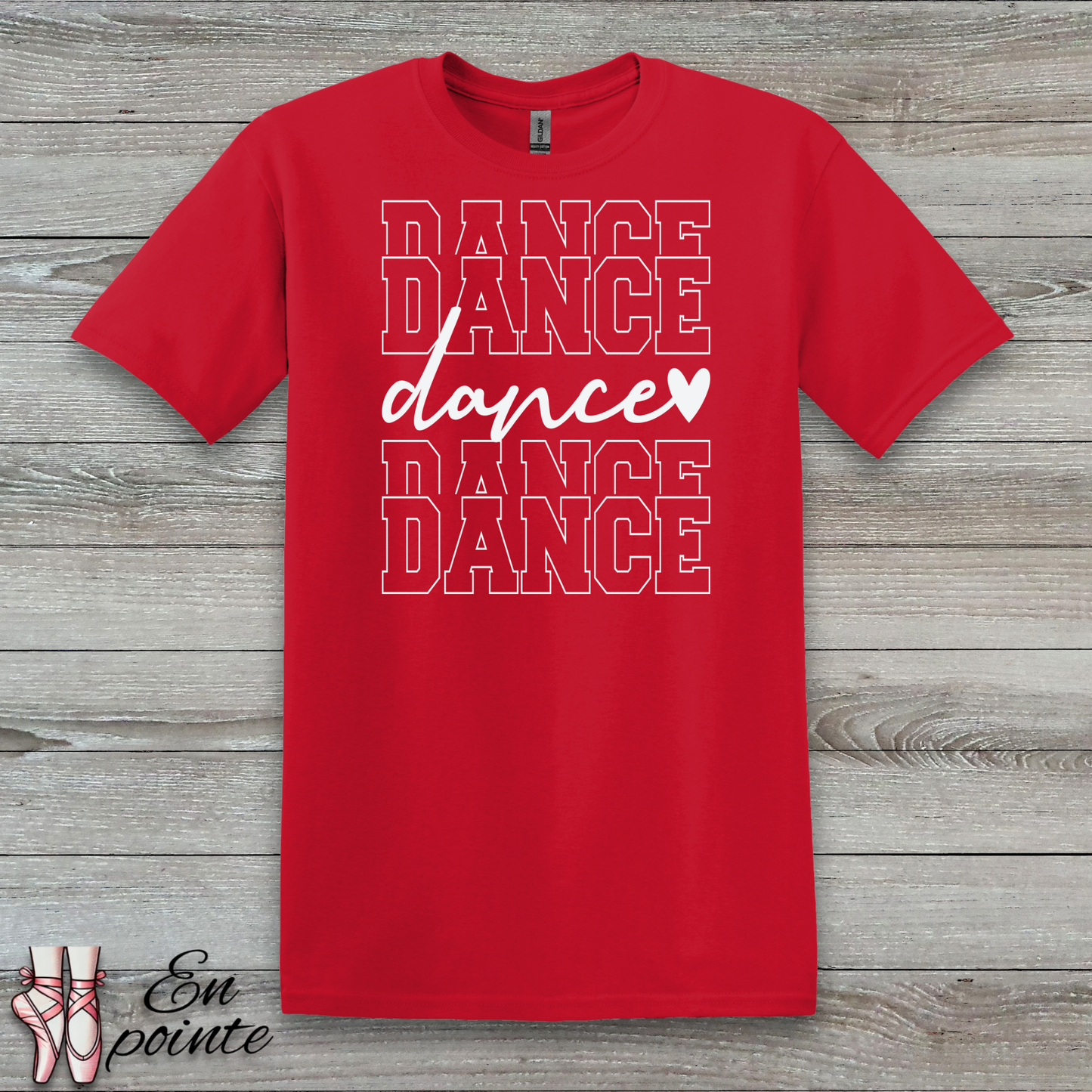 Stacked Dance Text T-Shirt