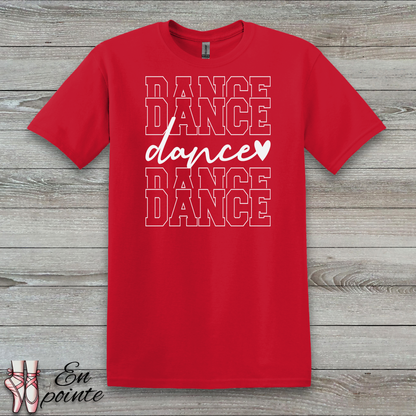 Stacked Dance Text T-Shirt