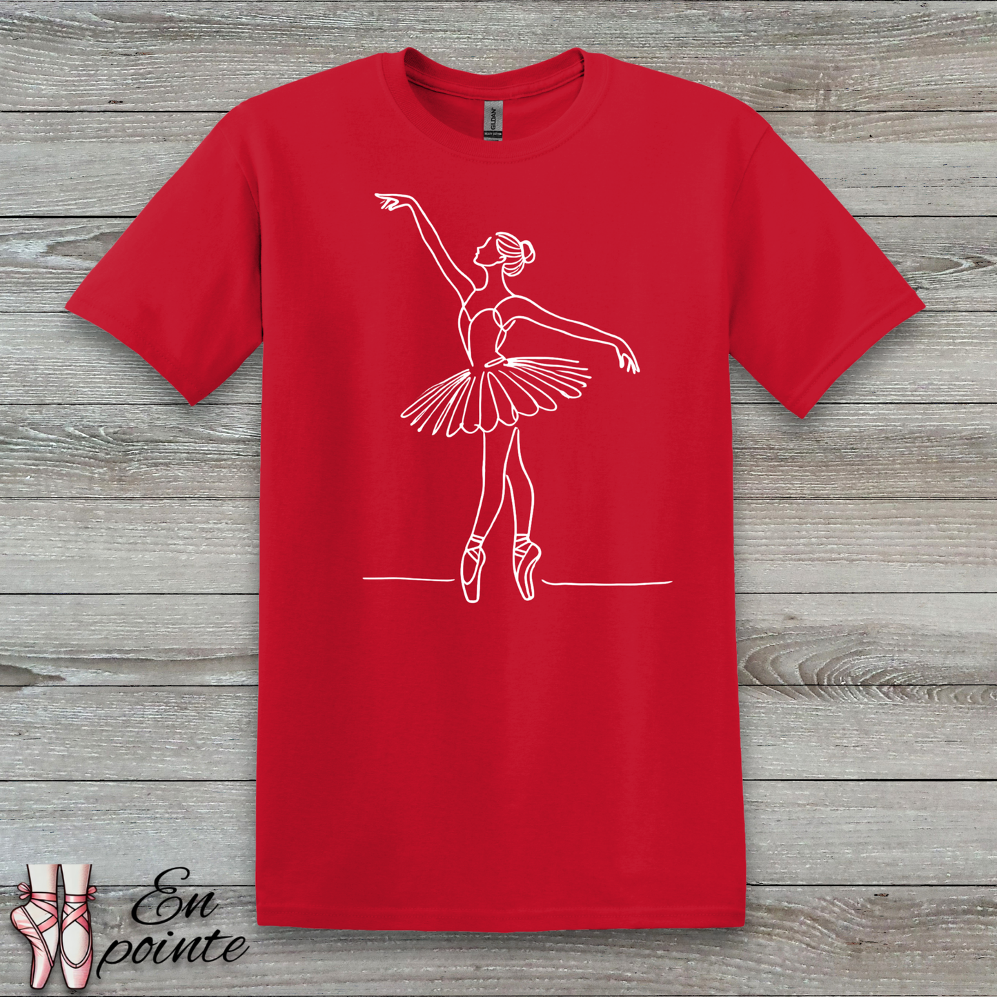 Ballerina One Line Drawing T-Shirt