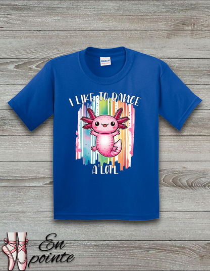 I Like to Dance A'Lotl Kids T-Shirt
