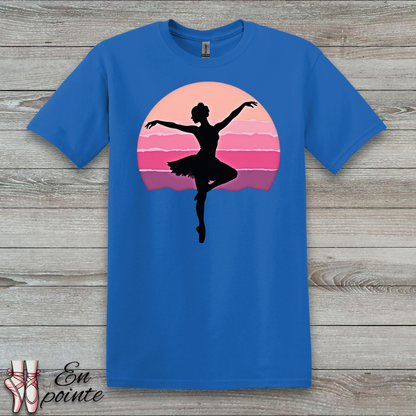 Ballerina Dancing in Sunset T-Shirt