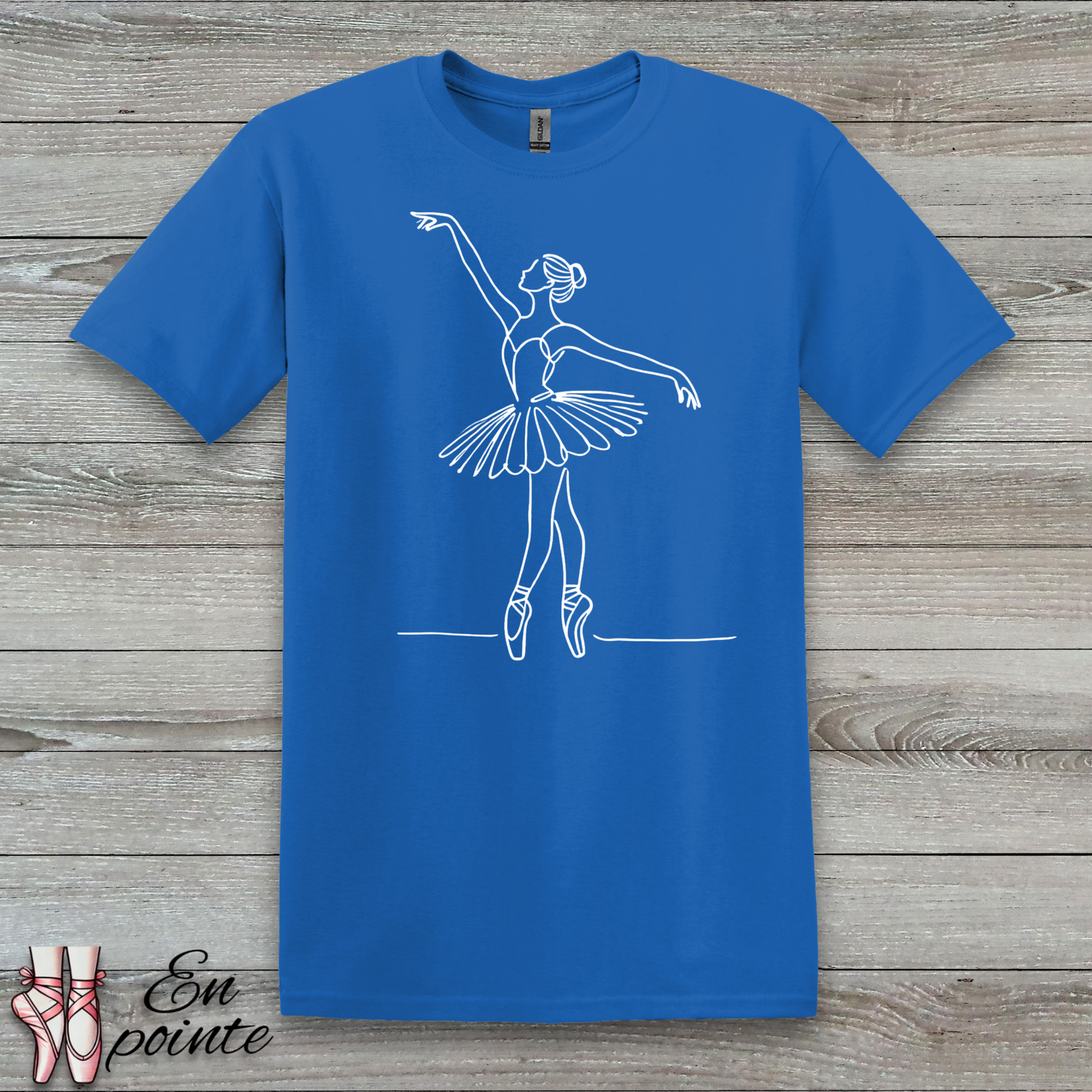 Ballerina One Line Drawing T-Shirt
