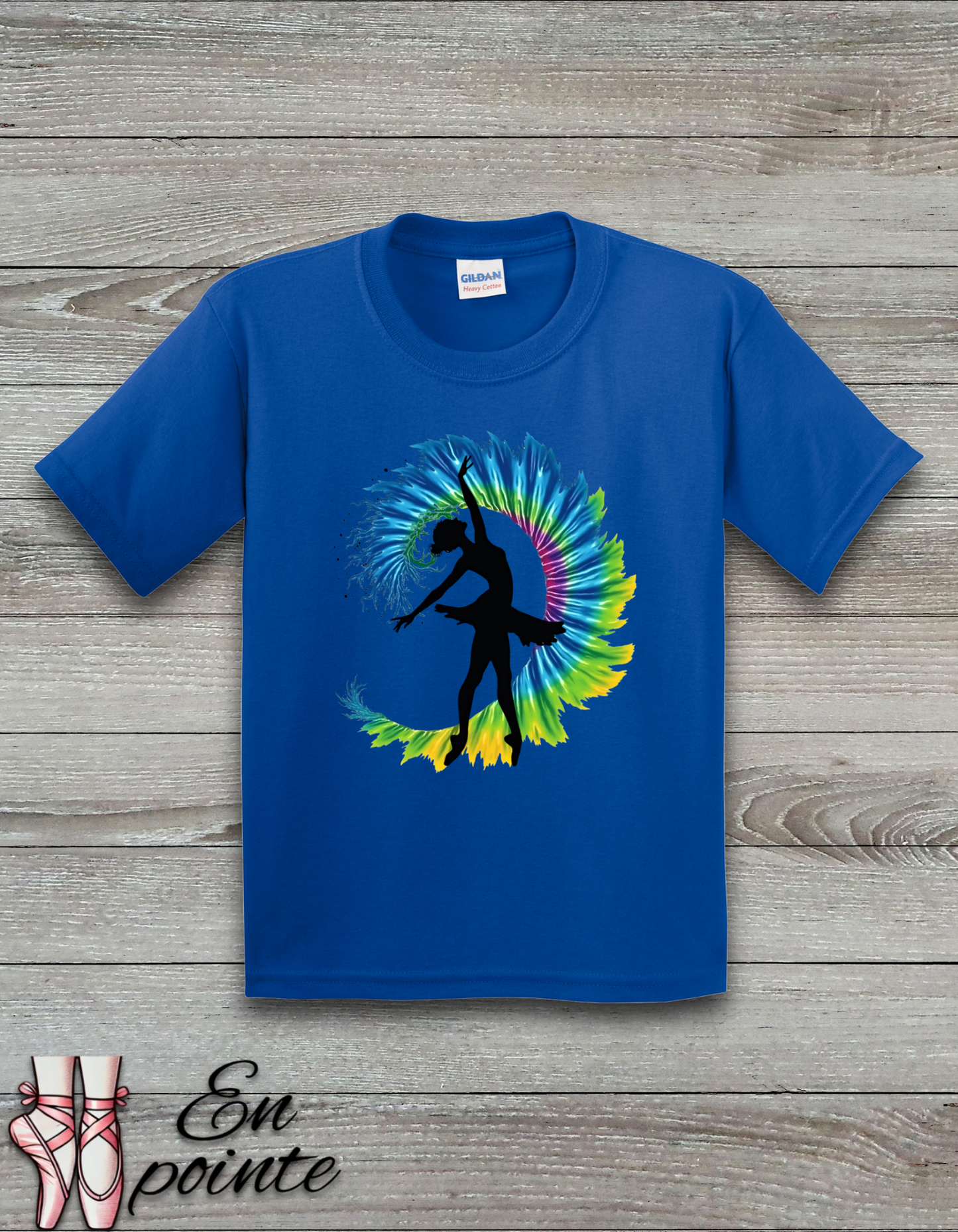 Ballerina Tie Dye Kids T-Shirt