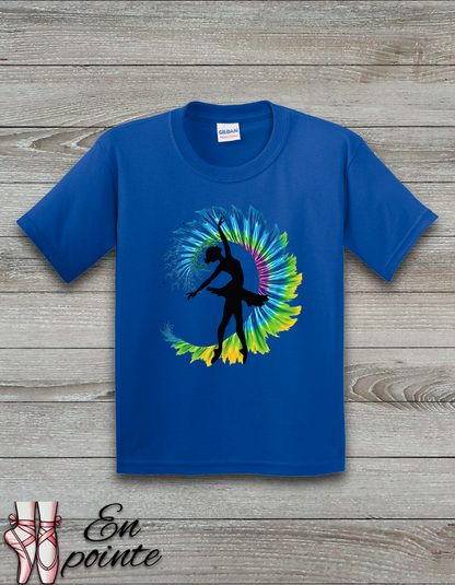 Ballerina Tie Dye Kids T-Shirt