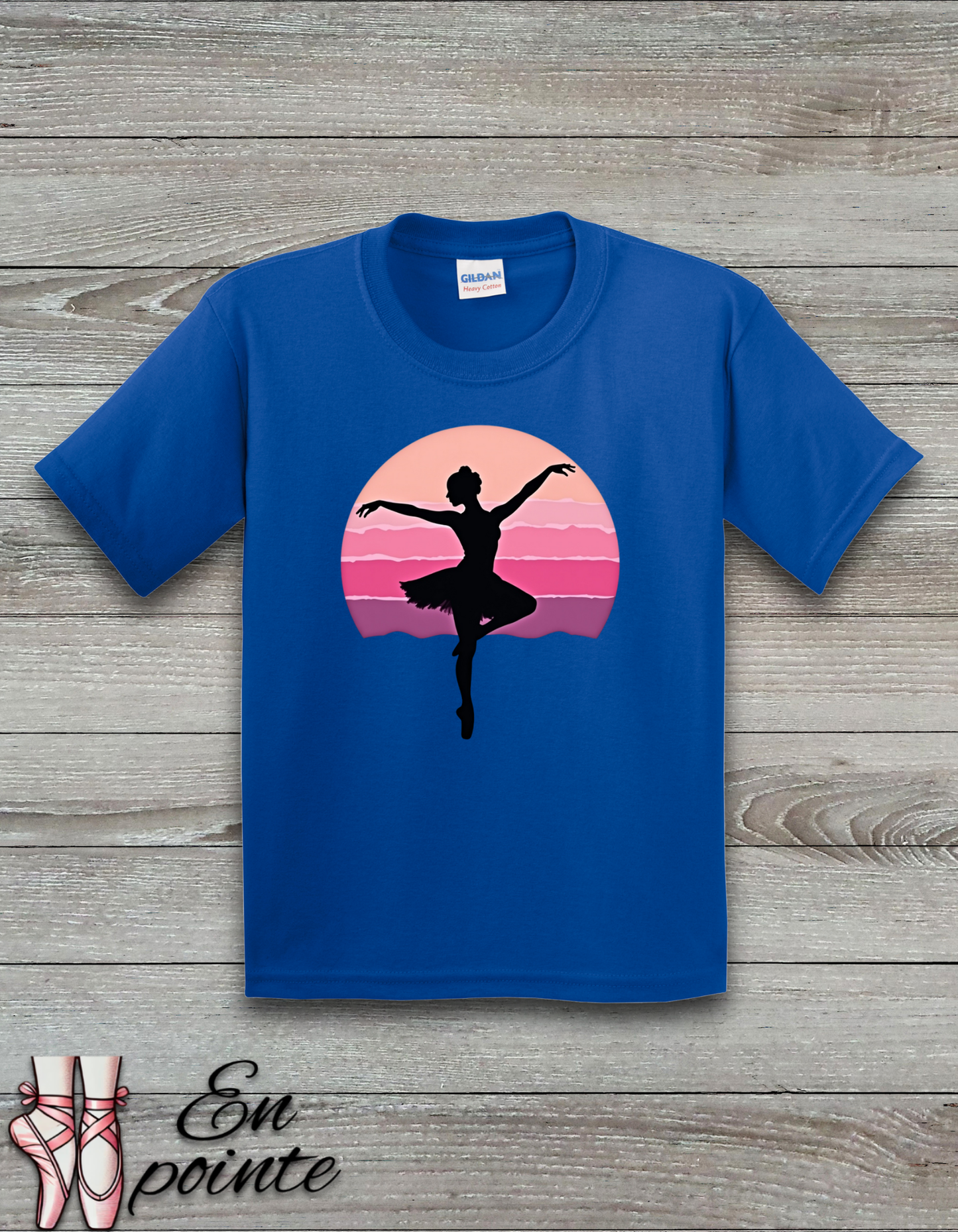 Ballerina Dancing in Sunset Kids T-Shirt