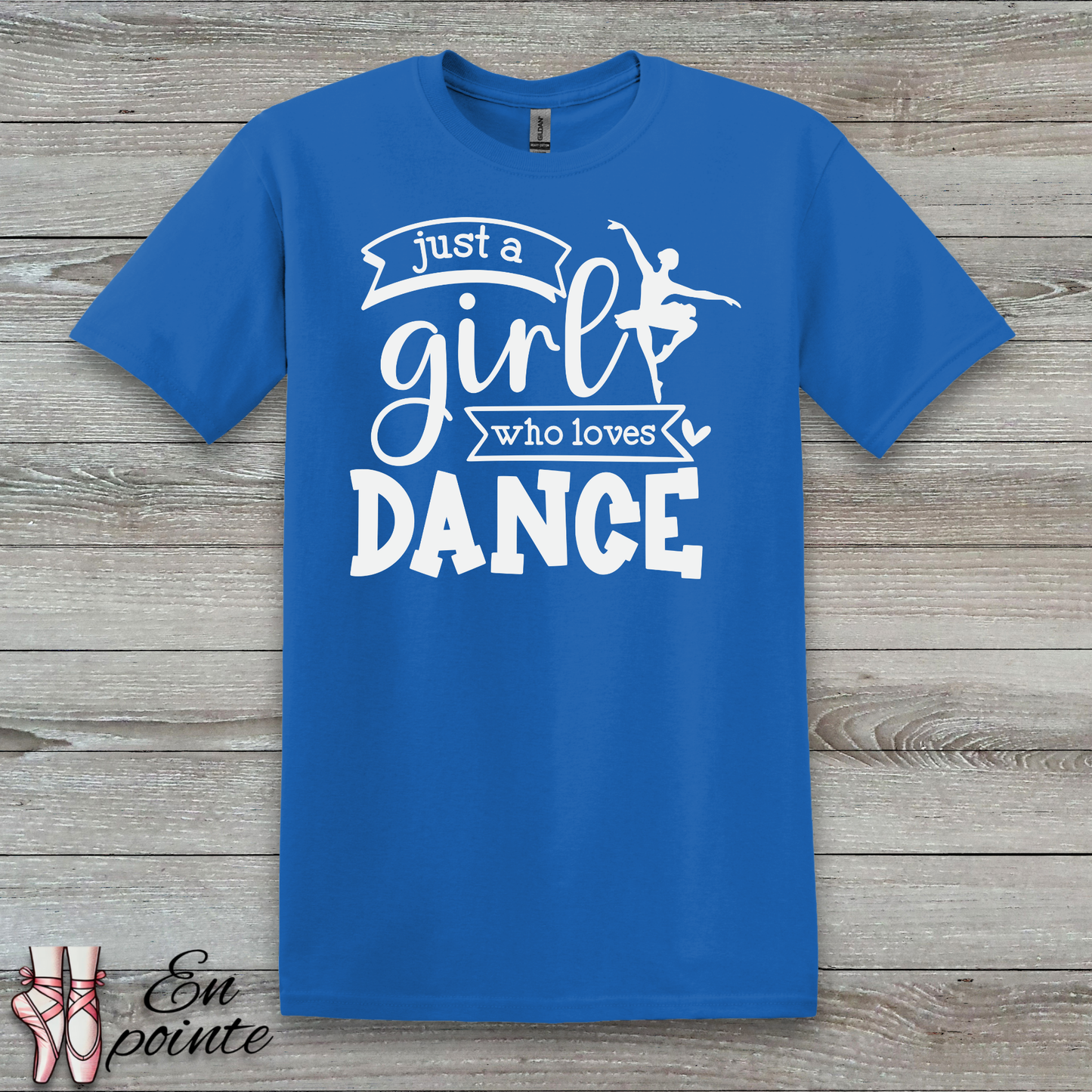 Just a Girl Who Loves Dance Ballerina T-Shirt