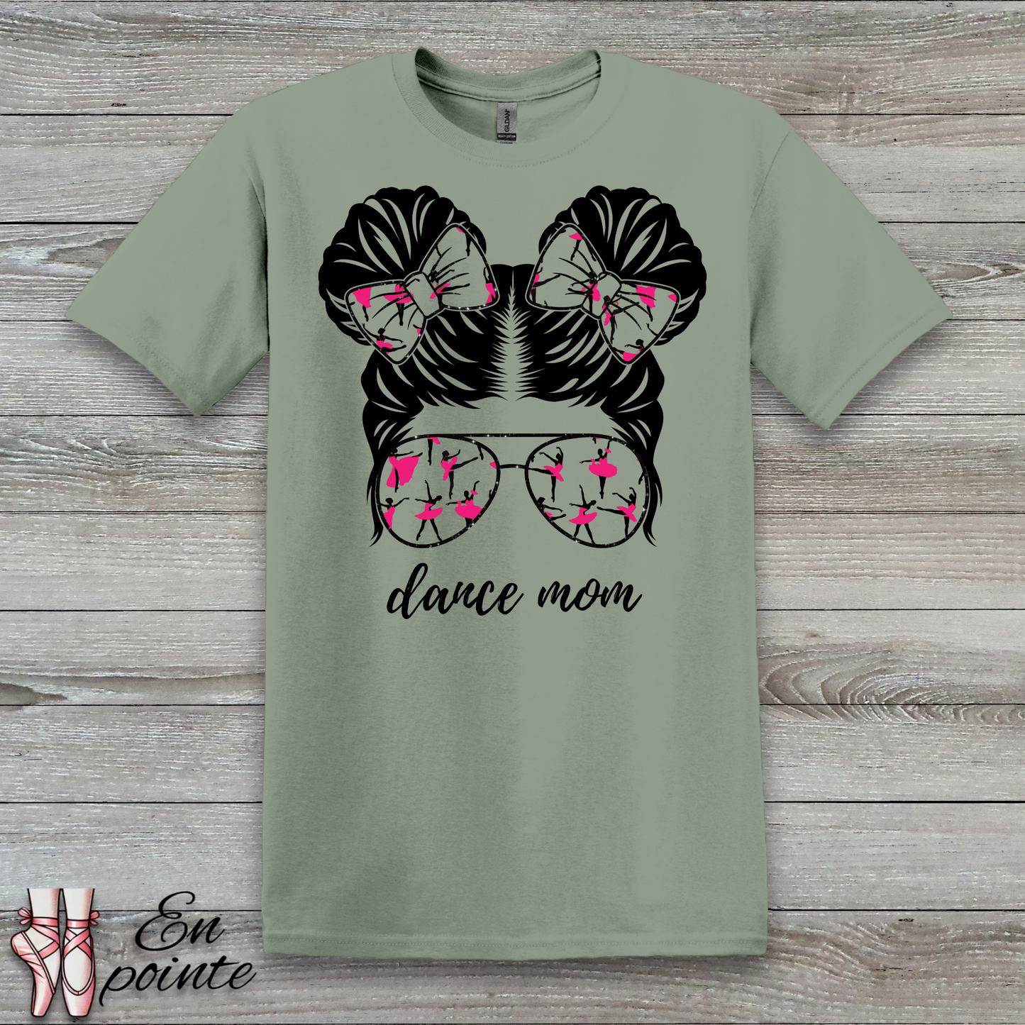 Messy Bun Dance Mom T-Shirt