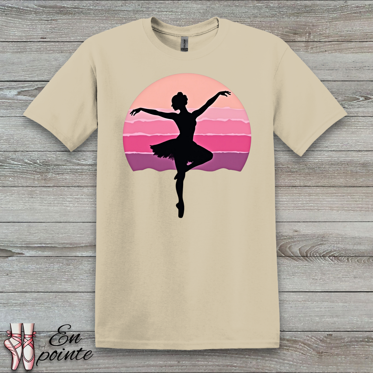 Ballerina Dancing in Sunset T-Shirt