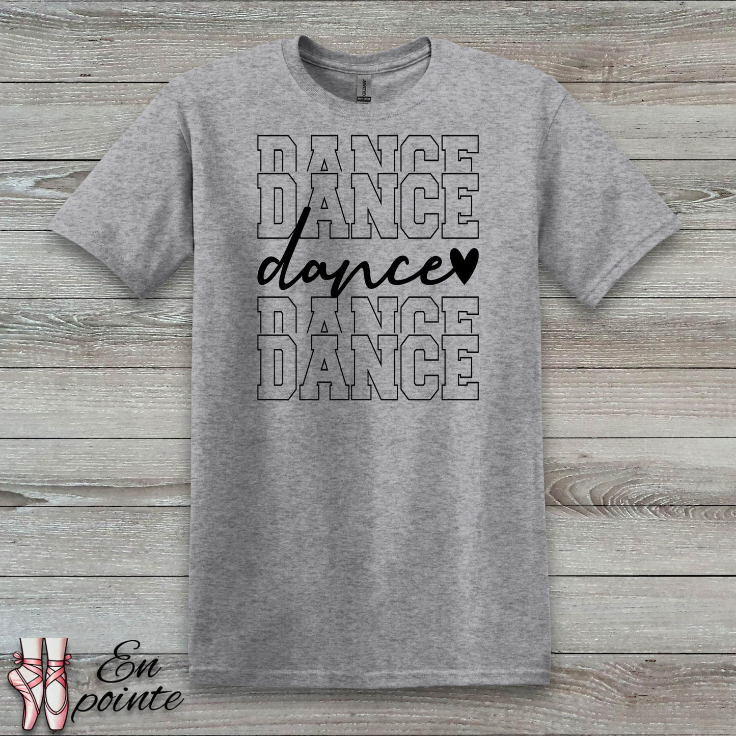 Stacked Dance Text T-Shirt