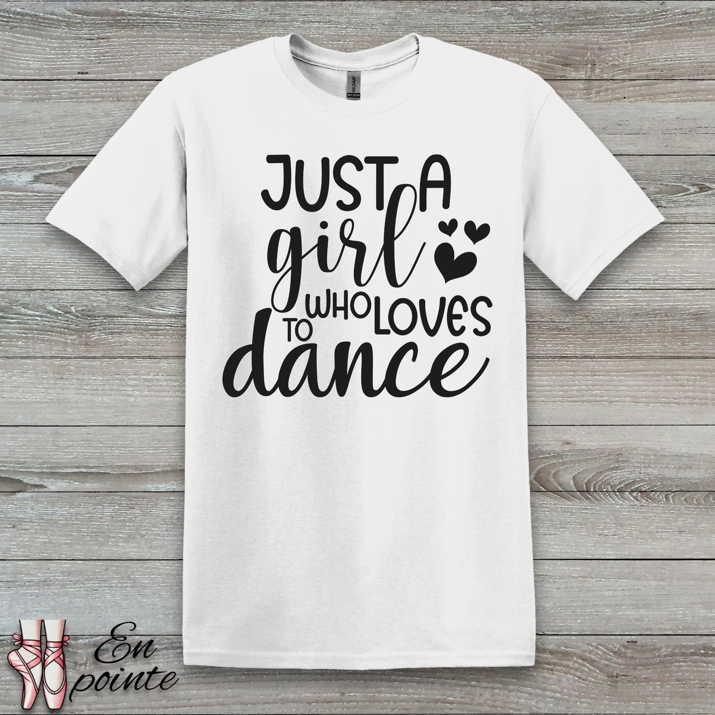 Just A Girl Who Loves To Dance Text T-Shirt