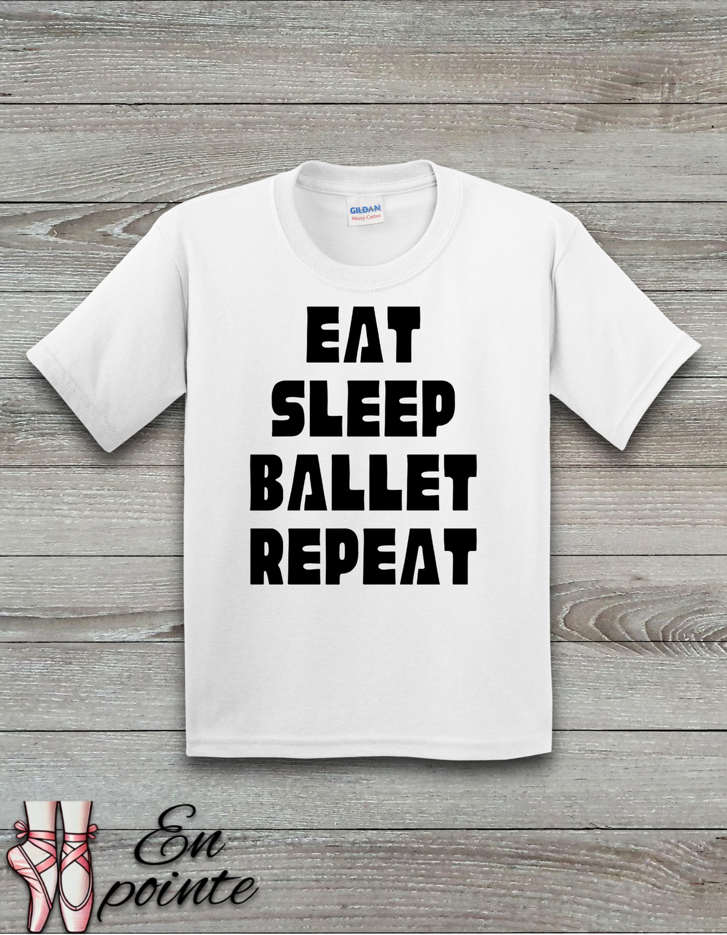 Eat Sleep Ballet Repeat Kids T-Shirt