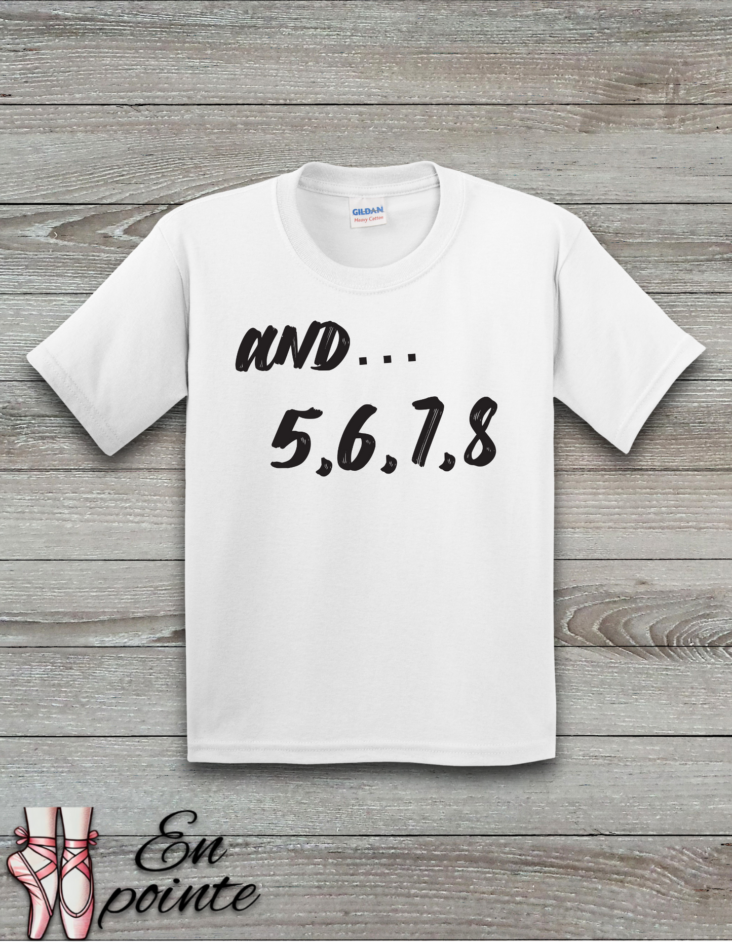 And 5, 6, 7, 8 - Dance Count Kids T-Shirt