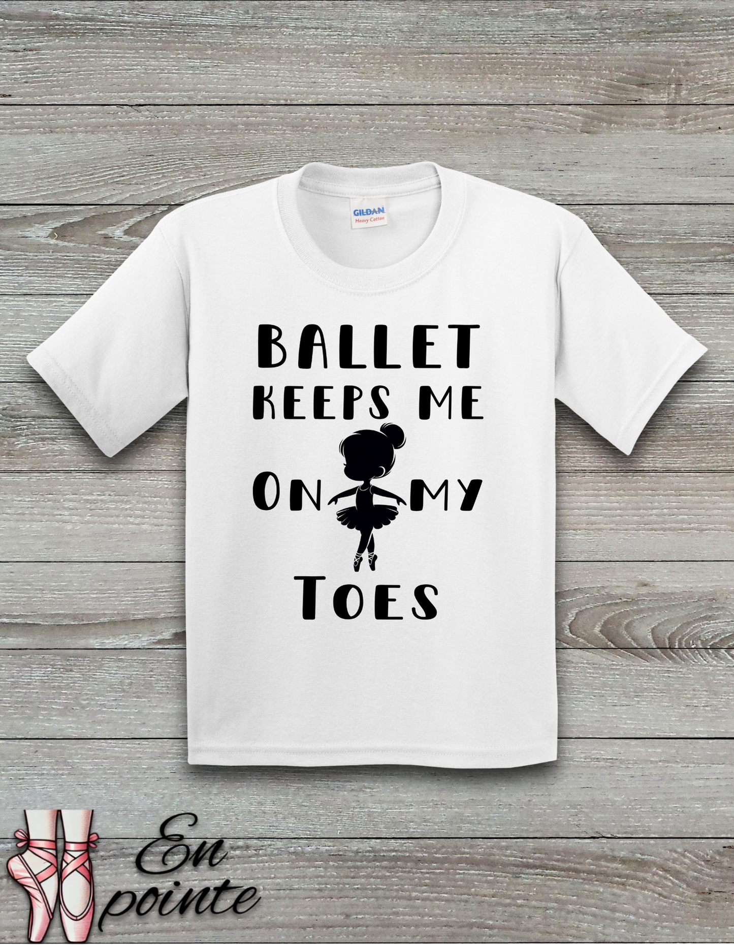 Ballet Keeps Me On My Toes Kids T-Shirt