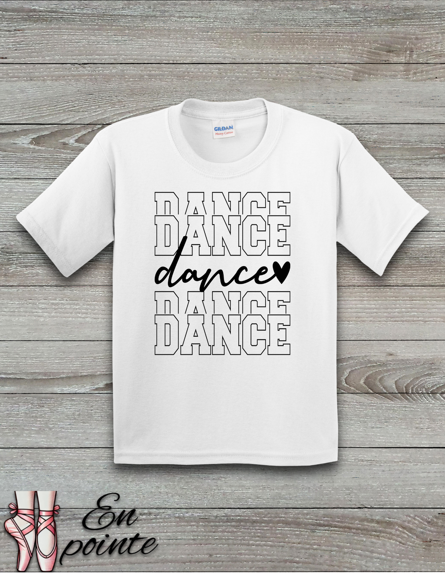 Stacked Dance Font Kids T-Shirt