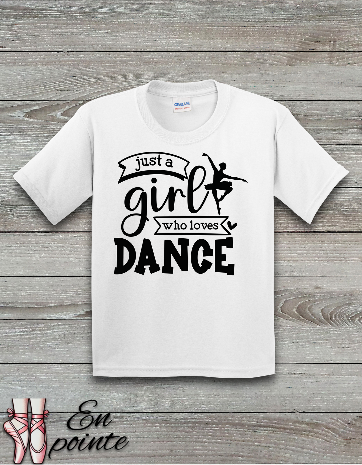 Just a Girl Who Loves Dance Ballerina Kids T-Shirt