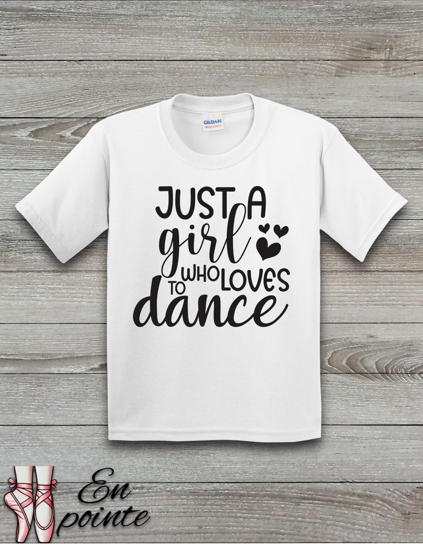 Just A Girl Who Loves To Dance Text Kids T-Shirt