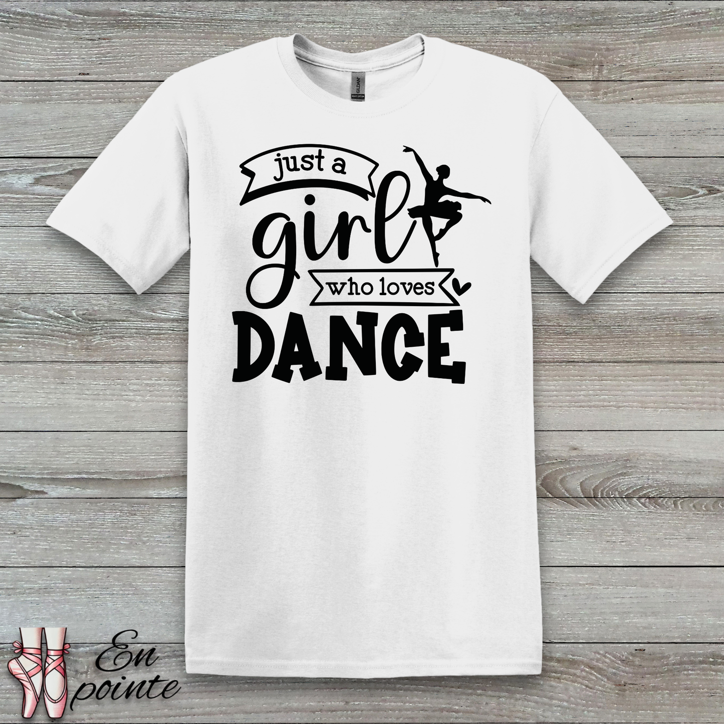 Just a Girl Who Loves Dance Ballerina T-Shirt