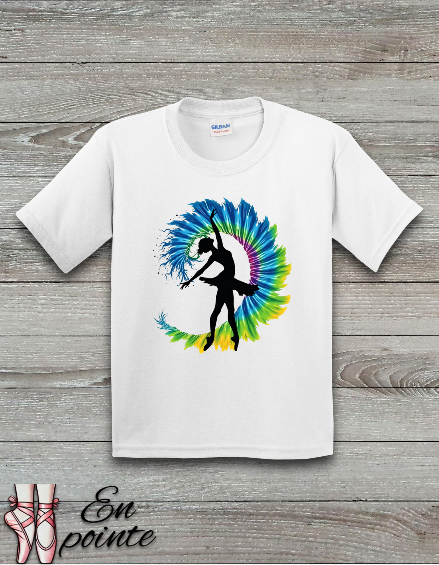 Ballerina Tie Dye Kids T-Shirt